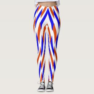 Mehrfarbiges Zickzack-Muster "Ratti_Creative_Arts Leggings
