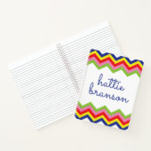 Mehrfarbiges Zickzack SpiralNotebook Notizblock (Innenseite)
