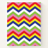Mehrfarbiges Zickzack SpiralNotebook Notizblock (Rückseite)