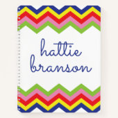 Mehrfarbiges Zickzack SpiralNotebook Notizblock (Vorderseite)