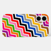 Mehrfarbiges Zigzag Zickzack Muster Case-Mate iPhone Hülle (Rückseite (Horizontal))