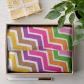 Mehrfarbiges Zigzag Zickzack Muster Seidenpapier (Geschenk)