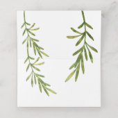  | Mehrfarbigkeit auf Weiß |Hochzeit Platzkarte (Innenseite Aufgefaltet)