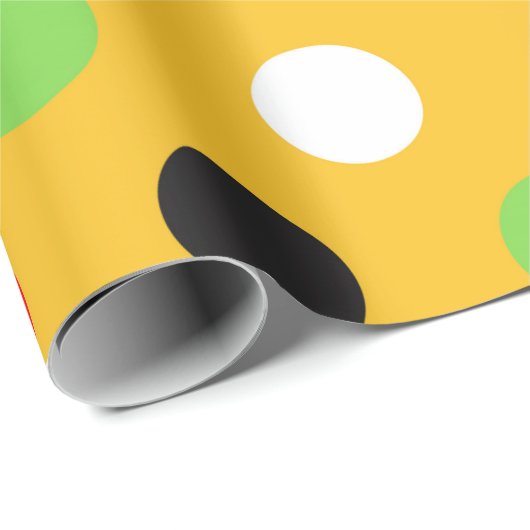 Mehrfarbpolka-Dot Geschenkpapier (Rolleneckpunkt)