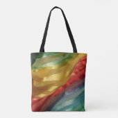 Mehrfarbstoff-Rainbow-Totbeutel Tasche (Rückseite)