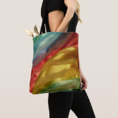Mehrfarbstoff-Rainbow-Totbeutel Tasche (Von Nahem)