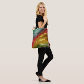 Mehrfarbstoff-Rainbow-Totbeutel Tasche (Am Model)