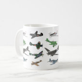 Mehrflieger-WW2 Kaffeetasse (Vorderseite Links)