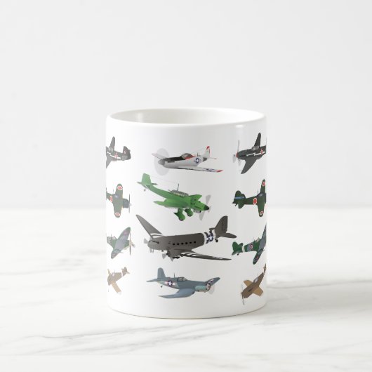 Mehrflieger-WW2 Kaffeetasse (Mittel)