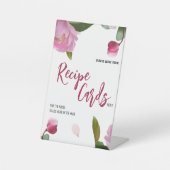 Mehrflorale Brautparty-Rezeptionskarten Sockelschild (Vorderseite)