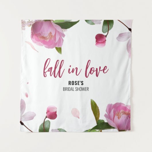 Mehrflorales Brautparty sinkt Liebe Wandteppich (Vorderseite)