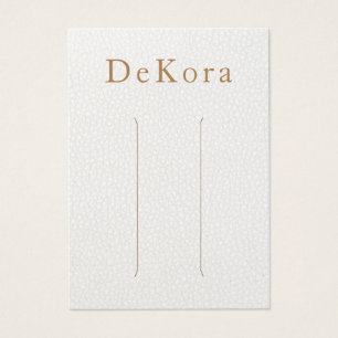 Mehrhaarkleckenkarte mit weißem Leder