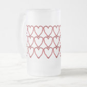 Mehrherige Zeichenketten Mattglas Bierglas (Vorderseite Links)