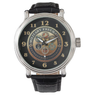 MEHRMILITÄRISCHE FREIE MASONEN ARMBANDUHR