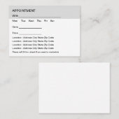 Mehrplatzbudget Bulk Ernennungskarten Terminkarte (Vorne/Hinten)