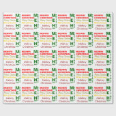 Mehrry Christmas Internet Meme Meh Wrapping Paper Geschenkpapier (Flach)
