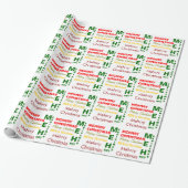 Mehrry Christmas Internet Meme Meh Wrapping Paper Geschenkpapier (Ungerollt)