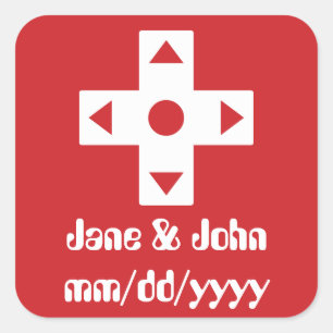 Mehrspielermodus auf der Cherry-Aufkleber Quadratischer Aufkleber