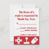 Mehrspielermodus auf der RSVP-Karte RSVP Karte (Rückseite)