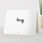 Mehrsprachig Vielen Dank Leopard Print Showcard Dankeskarte (Rückseite)