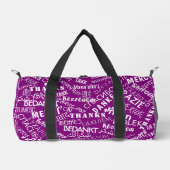 Mehrsprachig Vielen Dank, Text Personalisiert Duffle Bag (Vorderseite)