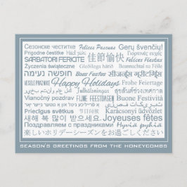 Mehrsprachige, benutzerdefinierte Postkarte "Happy