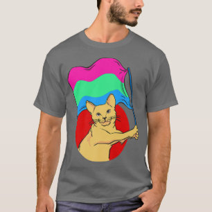 Mehrsprachige Flag Cat seual Identity Nonbinäre Li T-Shirt