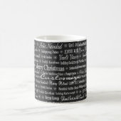 Mehrsprachige Frohe Weihnachts-Thunder_Cove Kaffeetasse (Mittel)