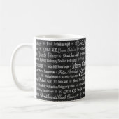 Mehrsprachige Frohe Weihnachts-Thunder_Cove Kaffeetasse (Links)