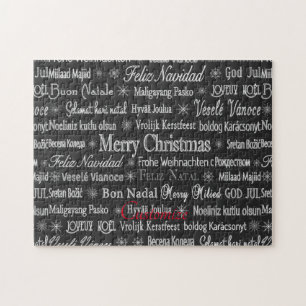 Mehrsprachige Frohe Weihnachts-Thunder_Cove Puzzle