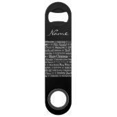 Mehrsprachige Frohe Weihnachts-Thunder_Cove Speed Flaschenöffner (Vorderseite)