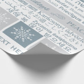 Mehrsprachige "Happy Holidays" Geschenkpackung Geschenkpapier (Ecke)