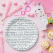 Mehrsprachige "Happy Holidays"-Teller Pappteller (Party)