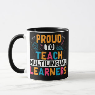 Mehrsprachige Lehrersprache ESL Tasse