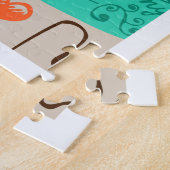 Mehrsprachige Liebe Doodle Muster Art Puzzle (Seite)