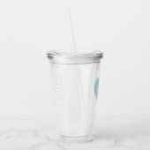 Mehrsprachige Liebe - Mini Blue Acrylic Tumbler Acryltrinkbecher (Links)