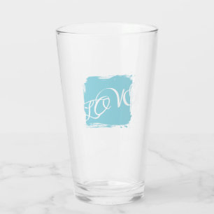 Mehrsprachige Liebe Tumbler - Minzblau + LIEBE