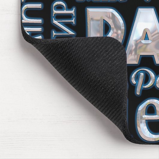 Mehrsprachige Maus schwarz und chromisch Mousepad (Ecke)