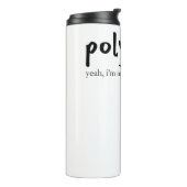 Mehrsprachige Polyglot-Anpassung (Frauen in Techni Thermosbecher (Nach links gedreht)