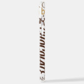 Mehrsprachige Schokoladentypografie Word Collage iPhone Hülle (Linke Seite)