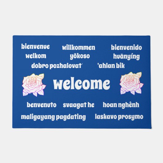 Mehrsprachige Türmatte (Vorderseite)