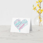 Mehrsprachige Willkommen auf der Gästekarte Karte (Gelbe Blume)