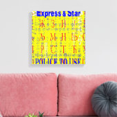 Mehrsprachige Wörter Leinwanddruck (Insitu (Wohnzimmer))