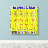 Mehrsprachige Wörter Leinwanddruck (Insitu (Holzboden))