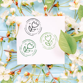Mehrsprachiger Dank, Niedliche Blume für kleine Un Gummistempel
