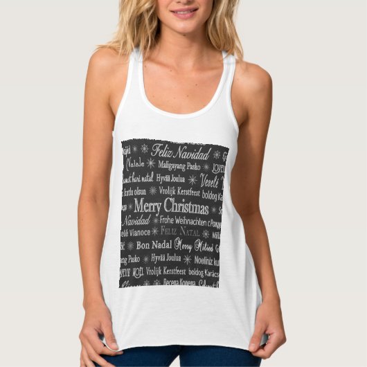 Mehrsprachiger Frohe Weihnachts-Thunder_Cove-Tank  Tank Top (Vorderseite)