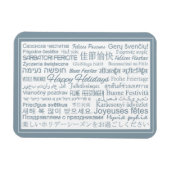 Mehrsprachiger Magnet "Happy Holidays" (Horizontal)