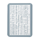 Mehrsprachiger Magnet "Happy Holidays" (Vertikal)