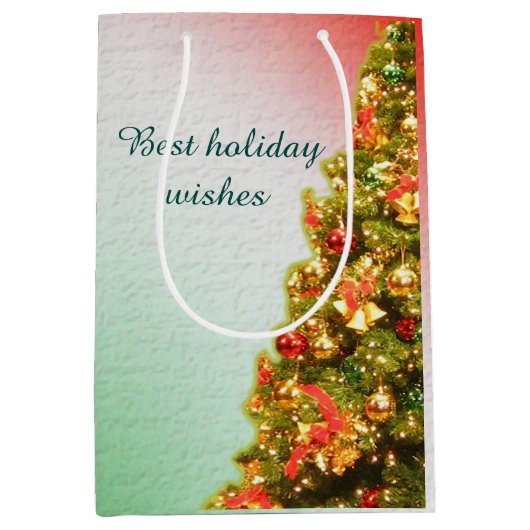 Mehrsprachiger Weihnachtsgeschenk Mittlere Geschenktüte (Vorderseite)