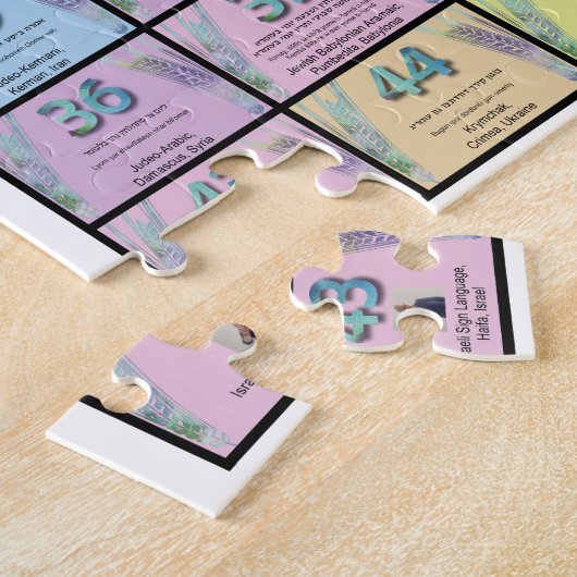 Mehrsprachiger Zähler Puzzle (Seite)